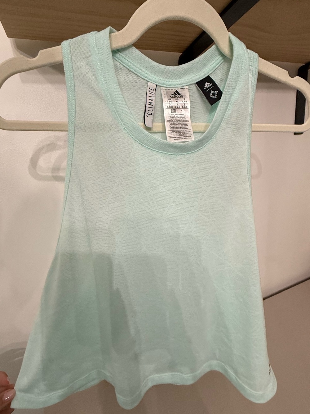 adidas Women's Mint Green Climalite Muscle Tank